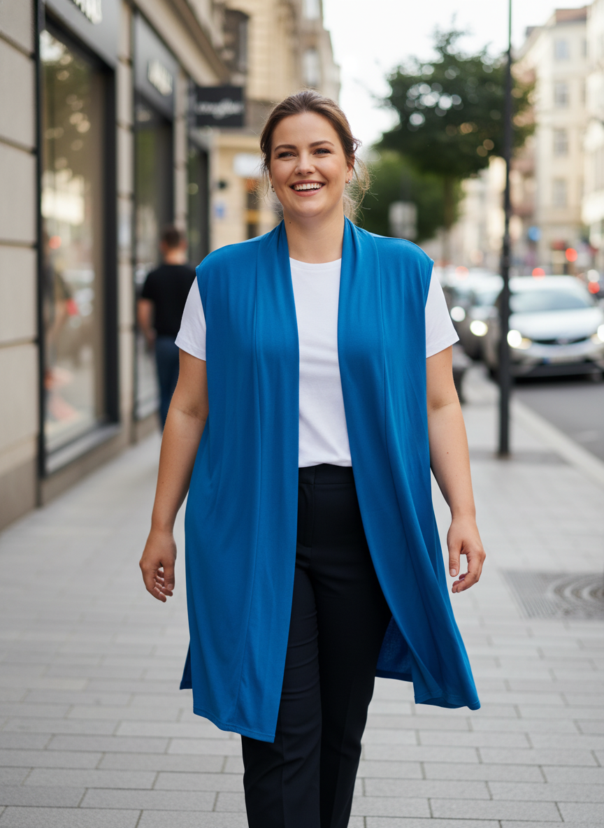 Kardigan bez rukávů vel. 2xl