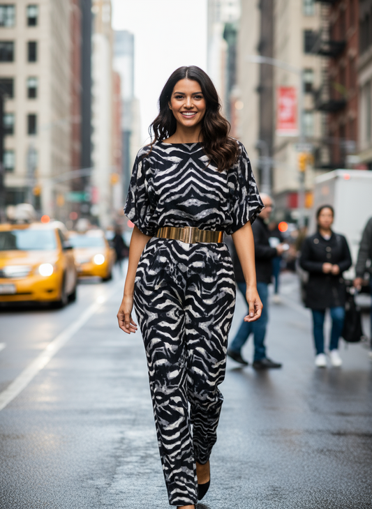 Overal Bella - netopýří rukáv vel. M/L |second hand|