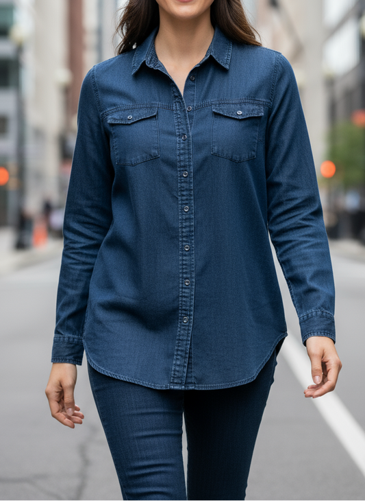 Riflová košile Esmara vel. 40 |second hand|