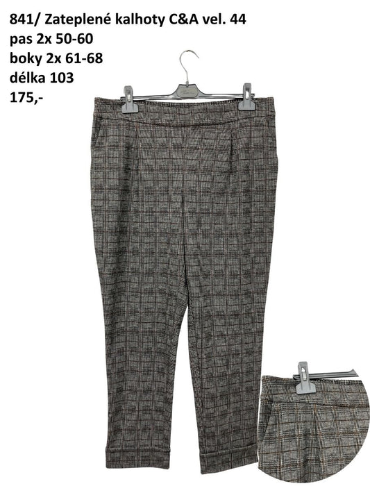 Zateplené kalhoty C&A vel. 44 |second hand|