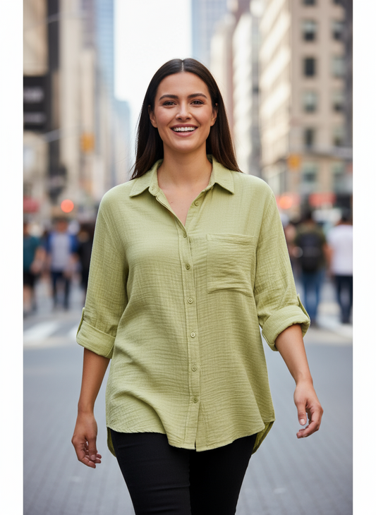 Mušelínová košile C&A vel. 36 |second hand|