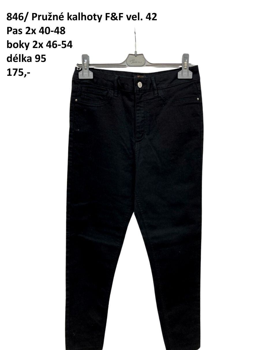 Pružné kalhoty F&F vel. 42 |second hand|