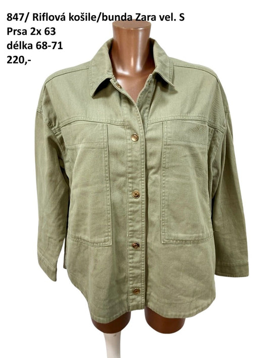 Riflová košile / bunda Zara vel. S |second hand|