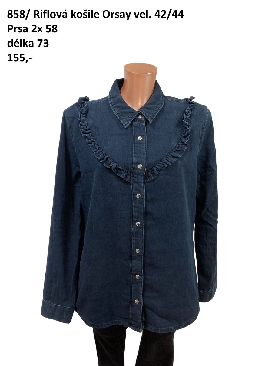 Riflová košile Orsay vel. 42/44