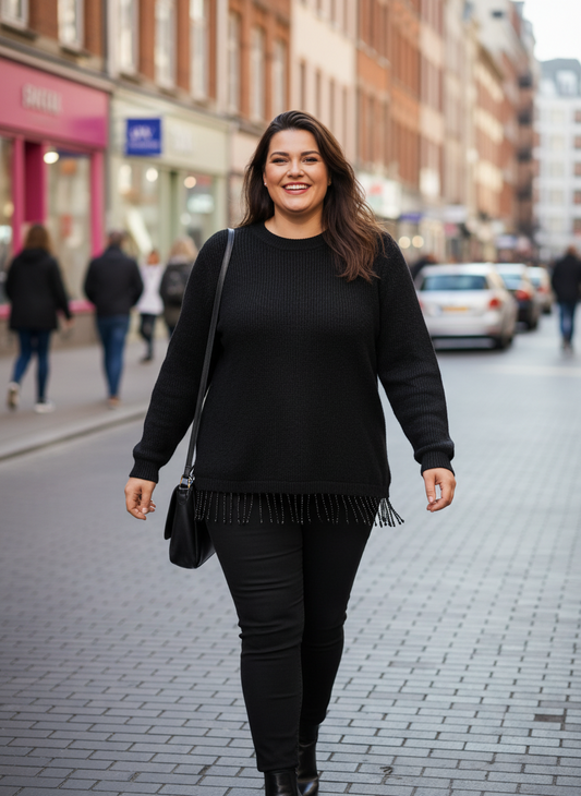 Černý svetřík Bodyflirt vel. 40/42