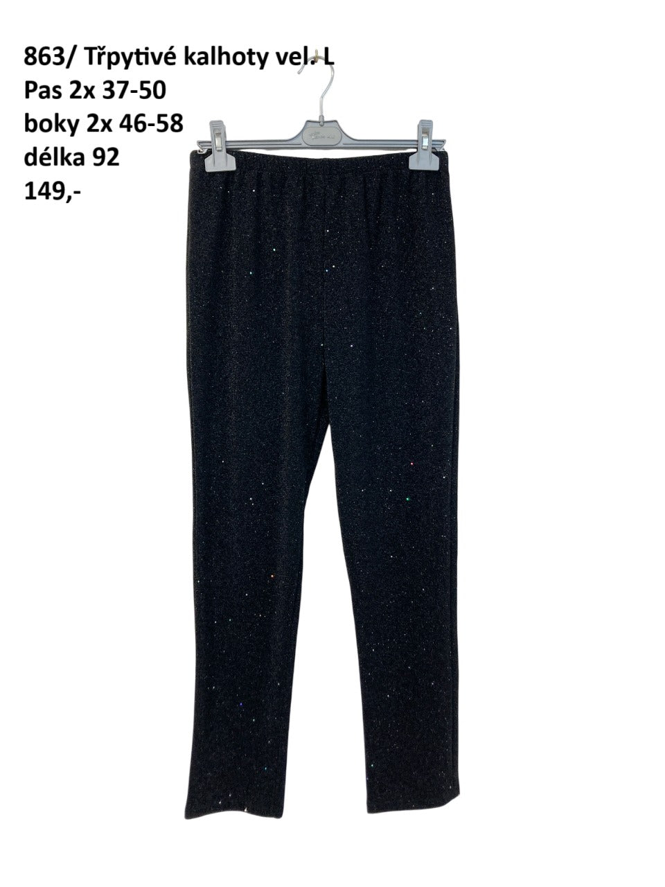 Třpytiví kalhoty vel. L