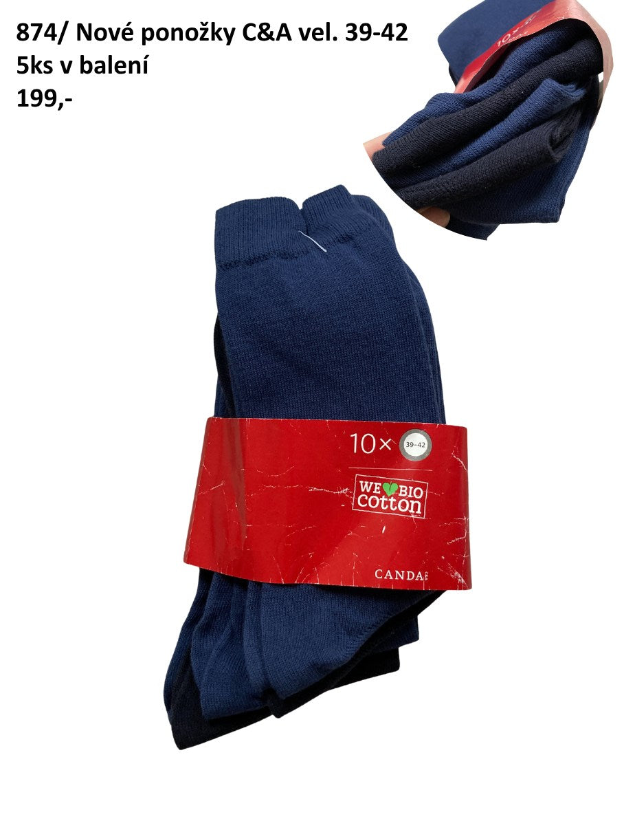 Nové ponožky vel.39-42