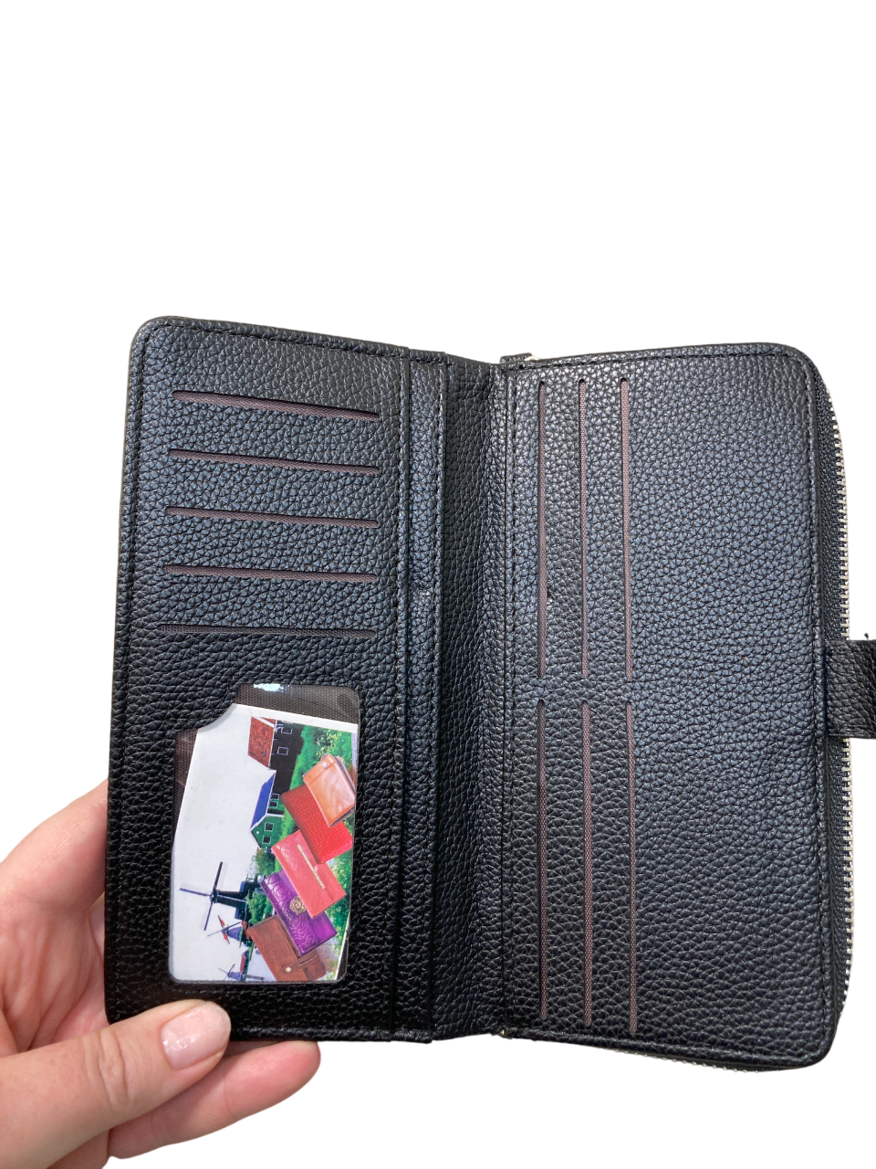 Dámská peněženka s organizérem - černá