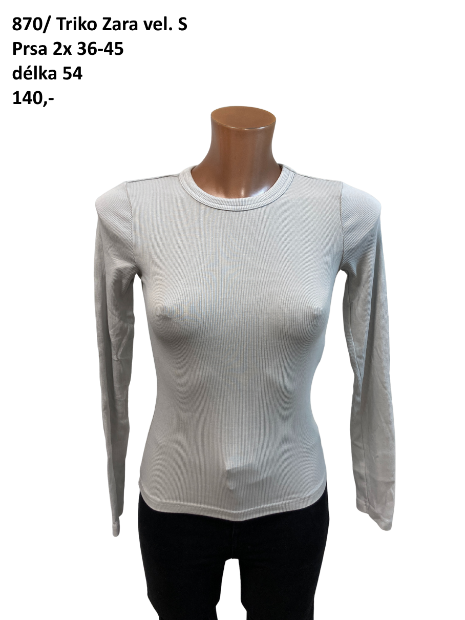 Šedé triko Zara vel. S