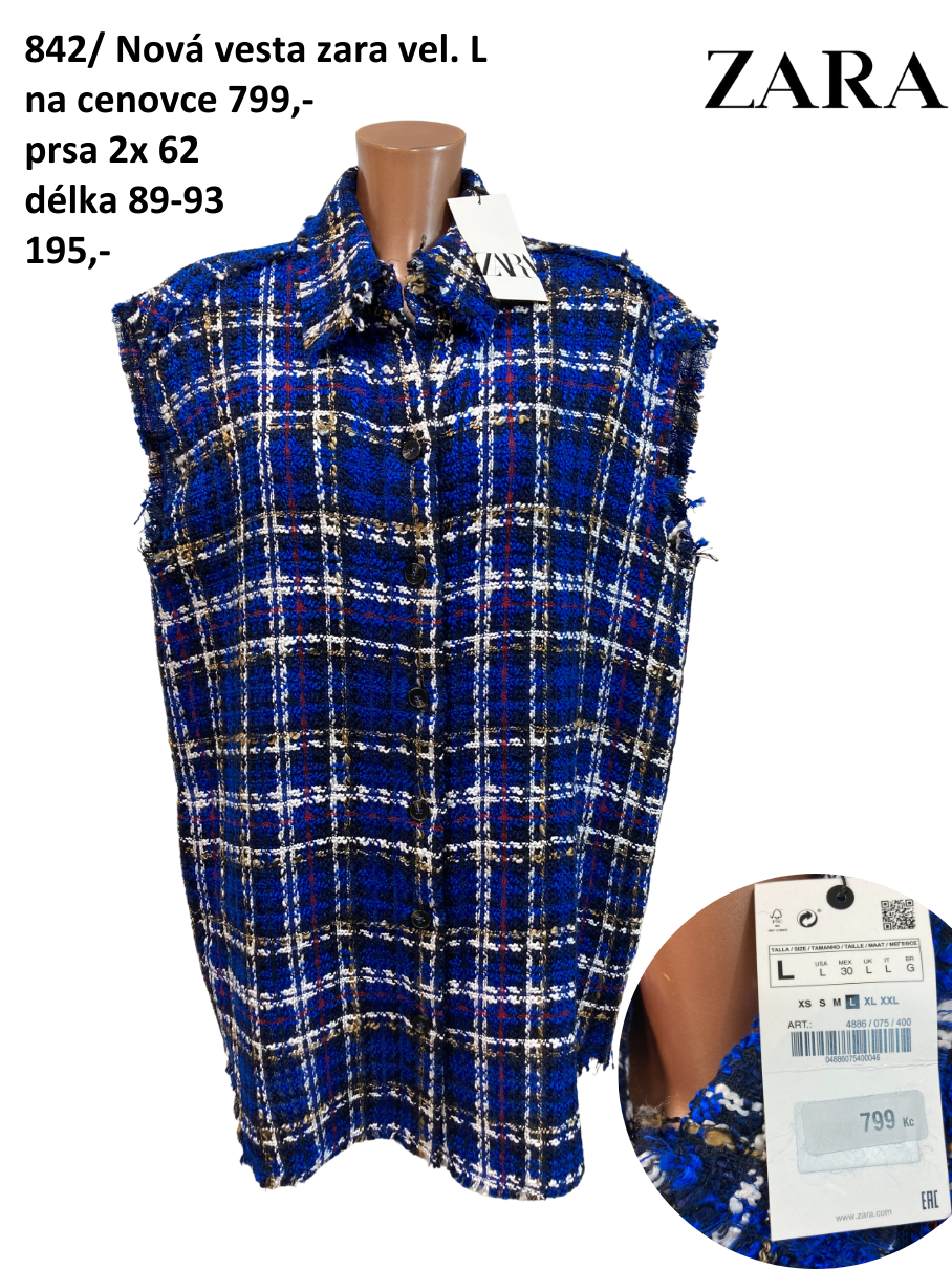 Nová vesta Zara vel. L |second hand|