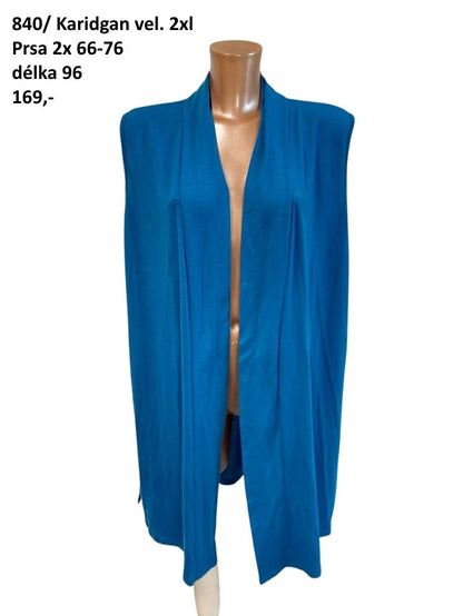 Kardigan bez rukávů vel. 2xl