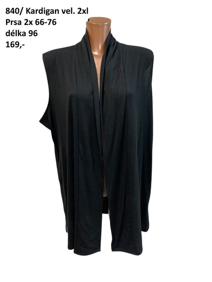 Kardigan bez rukávů vel. 2xl