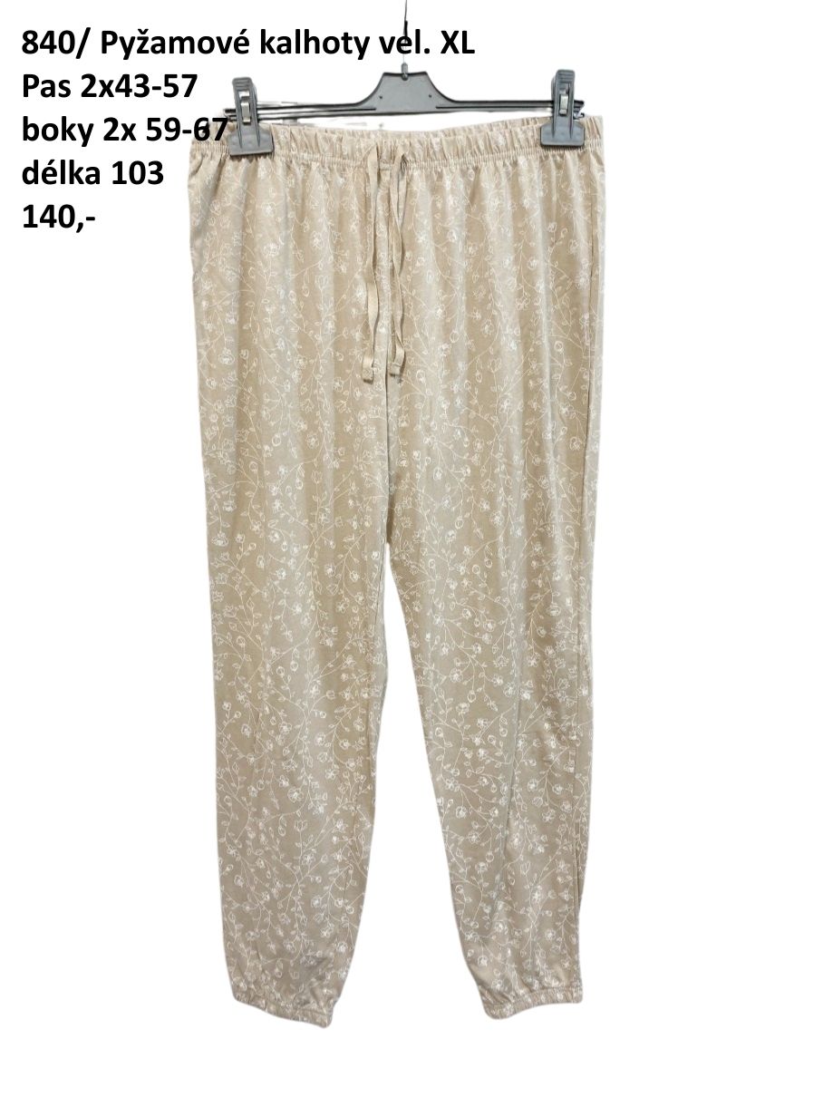 Pyžamové kalhoty vel. XL