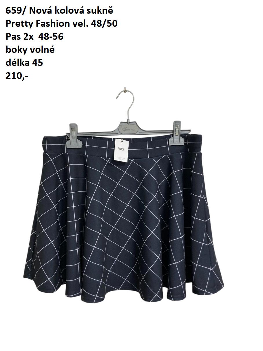 Nová kolová sukně Pretty Fashion vel. 48/50 |second hand|