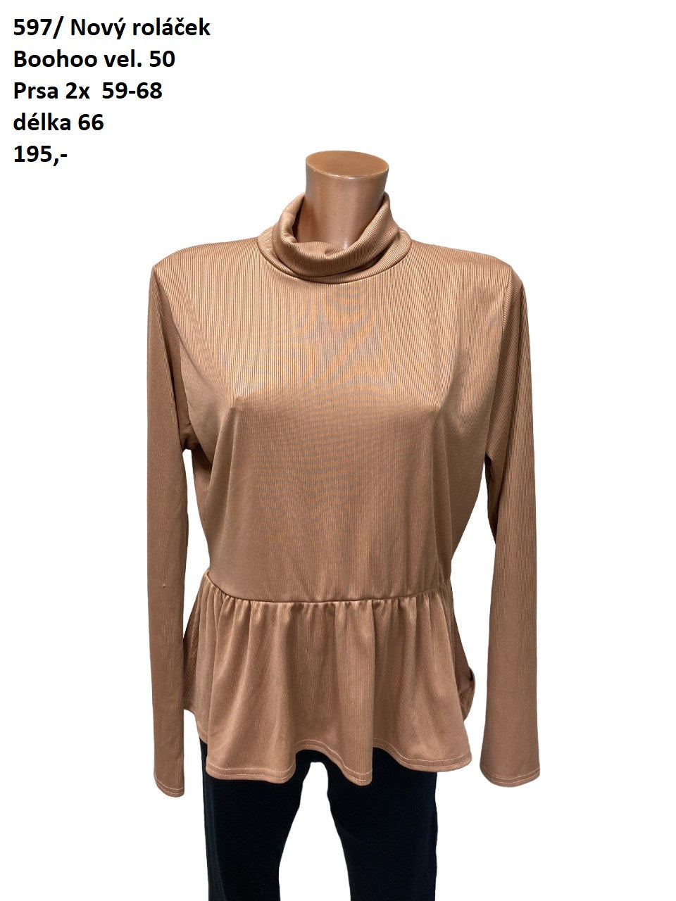 Nový roláček Boohoo vel. 50 |second hand|