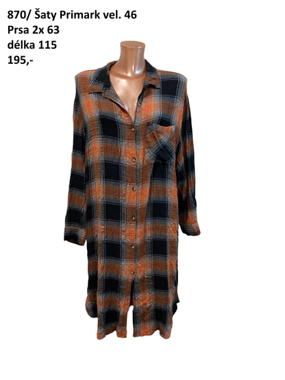 Košilové šaty Primark vel. 46