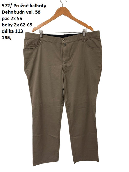 Pružné kalhoty Dehnbudn vel. XXXL |second hand|