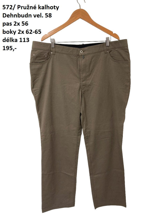 Pružné kalhoty Dehnbudn vel. XXXL |second hand|