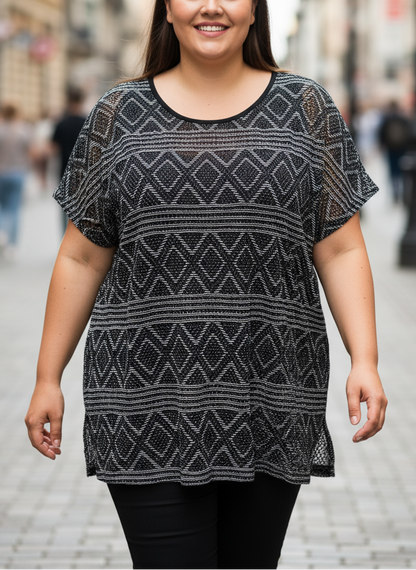 Triko dvojí efekt Tchibo vel. 44/46 |second hand|