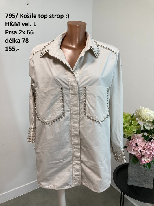 Košile top strop H&M vel. L |second hand|