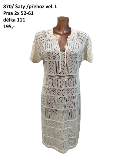 Šaty/přehoz vel. L