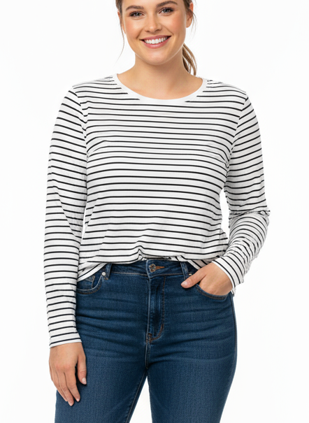 Dámské tričko Atmosphere s pruhy vel. L-42/44 |second hand|