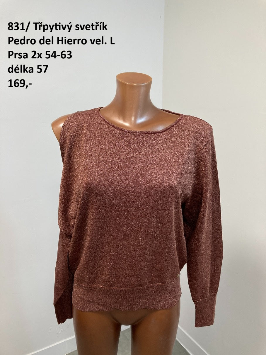 Třpytivý svetřík Pedro del Hierro vel. L (second hand)