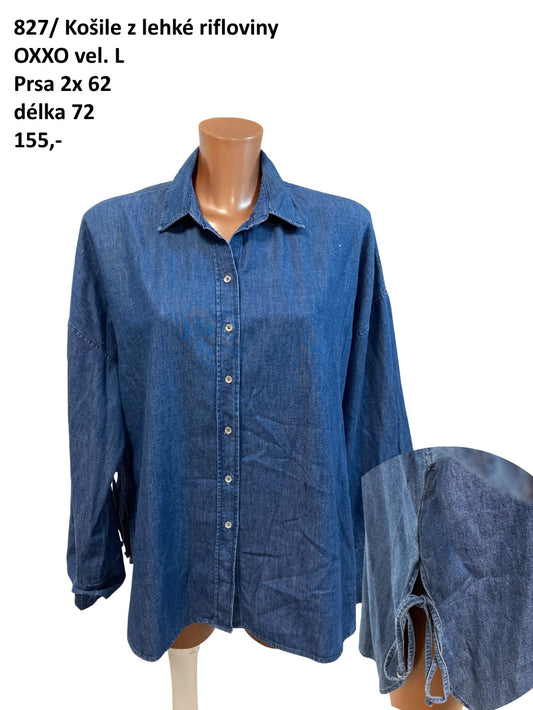 Riflová košile OXXO vel. L |second hand|