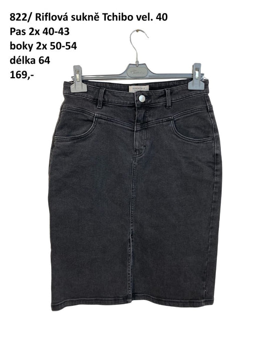 Riflová sukně Tchibo vel. 40 |second hand|