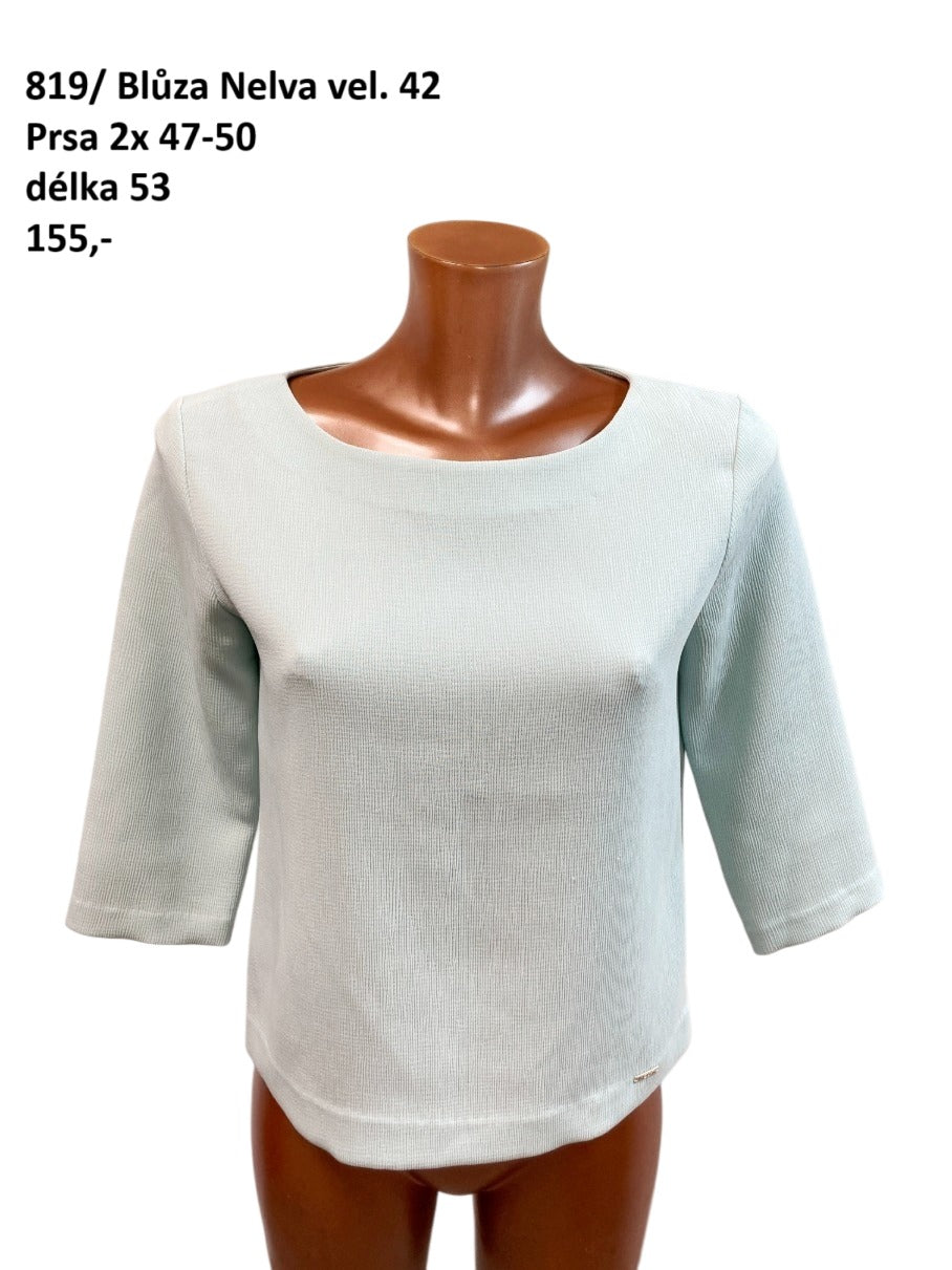 Tyrkysová blůza Nelva vel. 42 |second hand|
