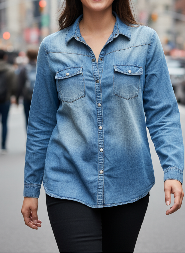 Riflová košile John Baner vel. 44 |second hand|