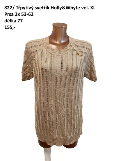 Třpytivý svetřík Lindex vel. XL |second hand|