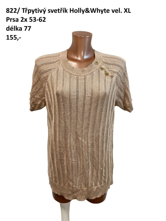 Třpytivý svetřík Lindex vel. XL |second hand|