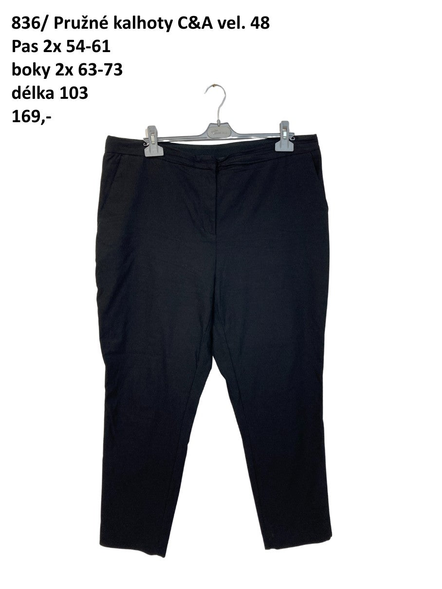 Pružné kalhoty C&A vel. 48 |second hand|