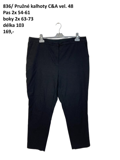 Pružné kalhoty C&A vel. 48 |second hand|