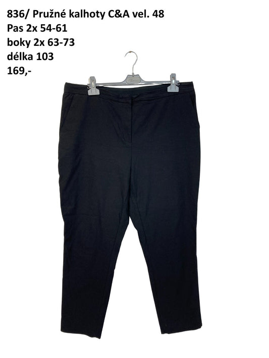 Pružné kalhoty C&A vel. 48 |second hand|
