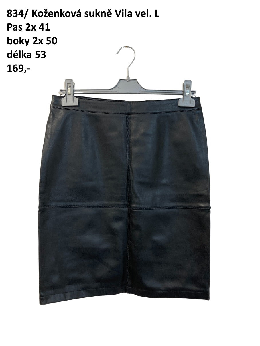 Koženková sukně Vila vel. L |second hand|