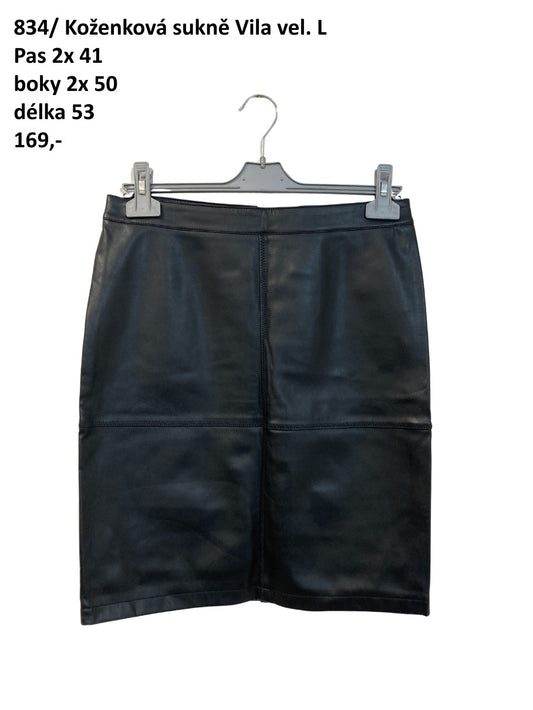 Koženková sukně Vila vel. L |second hand|