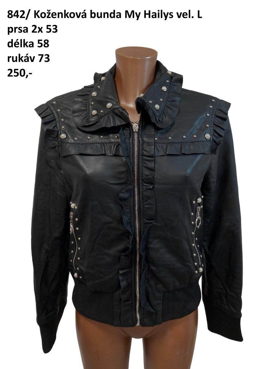 Koženková bunda My Hailys vel. L |second hand|