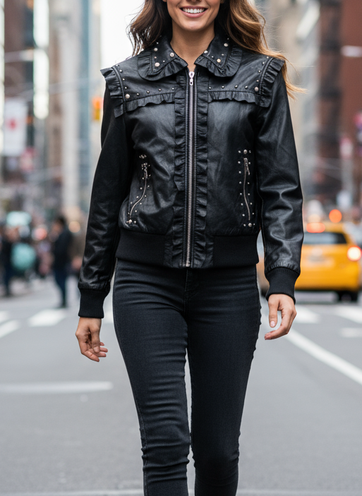 Koženková bunda My Hailys vel. L |second hand|