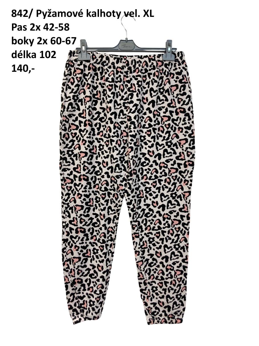 Pyžamové kalhoty vel. XL |second hand|