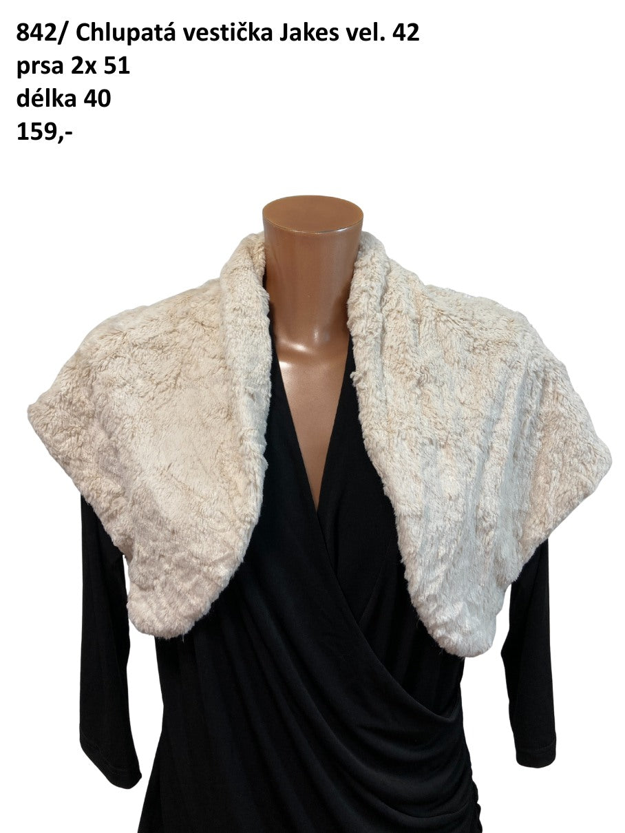 Chlupatá vestička Jakes vel. 42 |second hand|