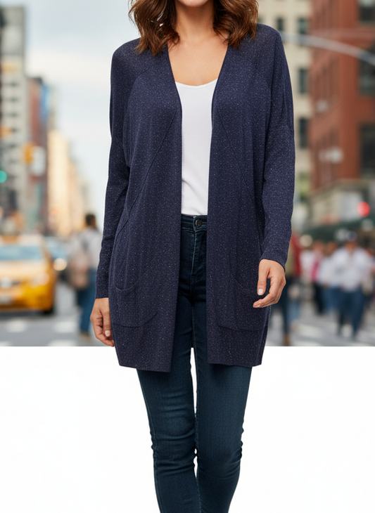 Třpytivý kardigan vel. 40/42 |second hand|