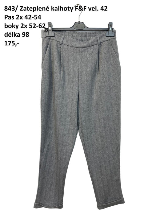 Zateplené kalhoty F&F vel. 42 |second hand|