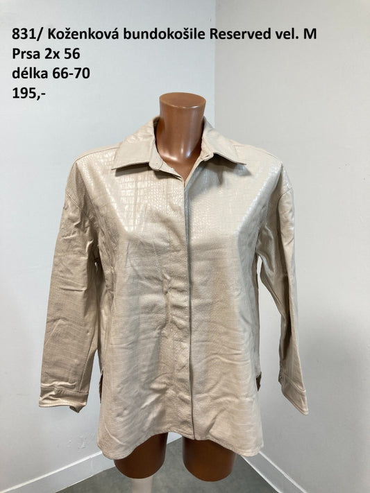 Koženková bundokošile Reserved vel. M (second hand)