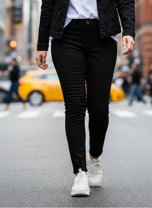 Pružné kalhoty F&F vel. 42 |second hand|