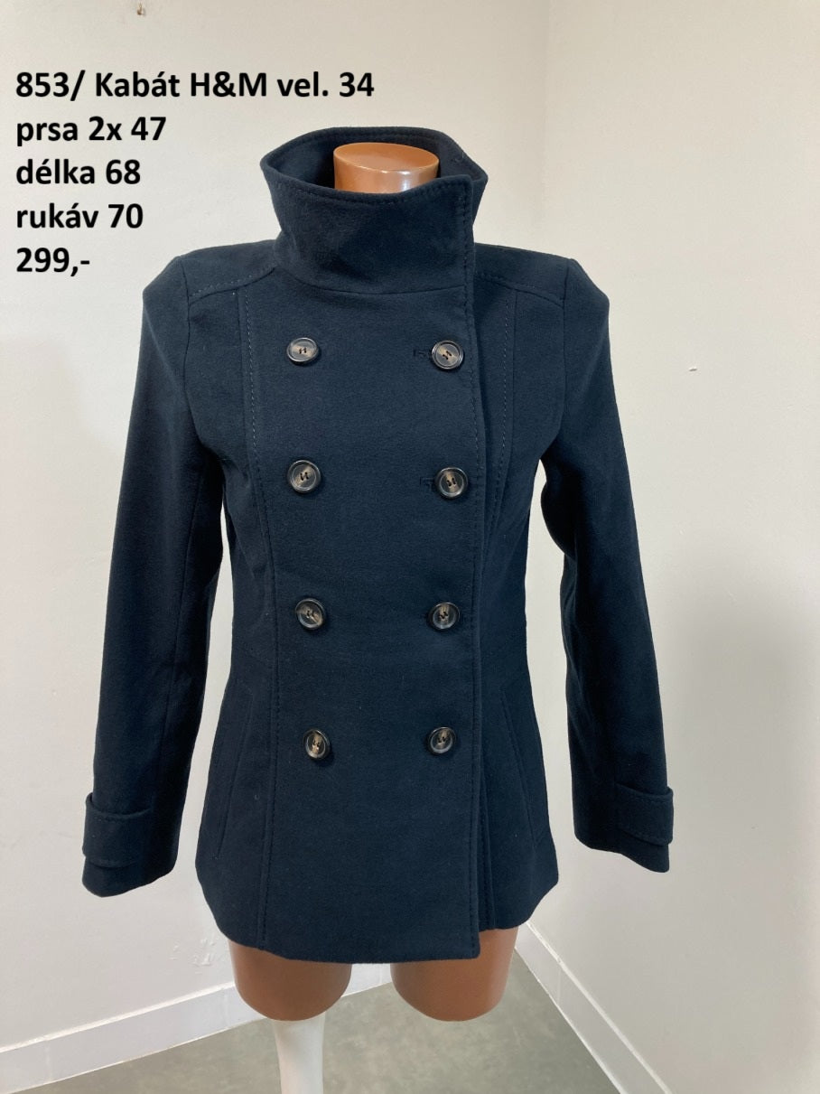 Kabát H&M vel. 34 (second hand)