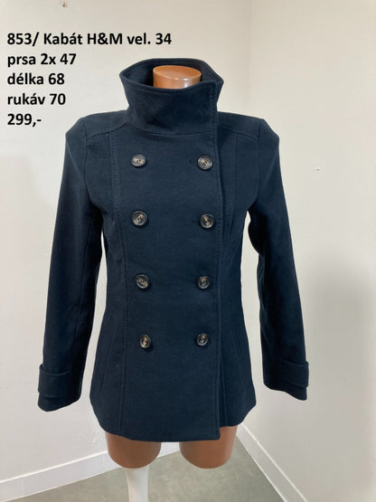 Kabát H&M vel. 34 (second hand)