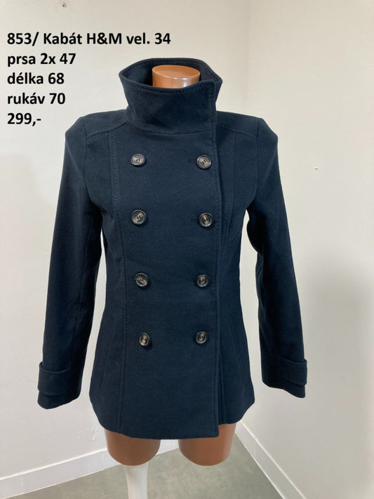 Kabát H&M vel. 34 (second hand)