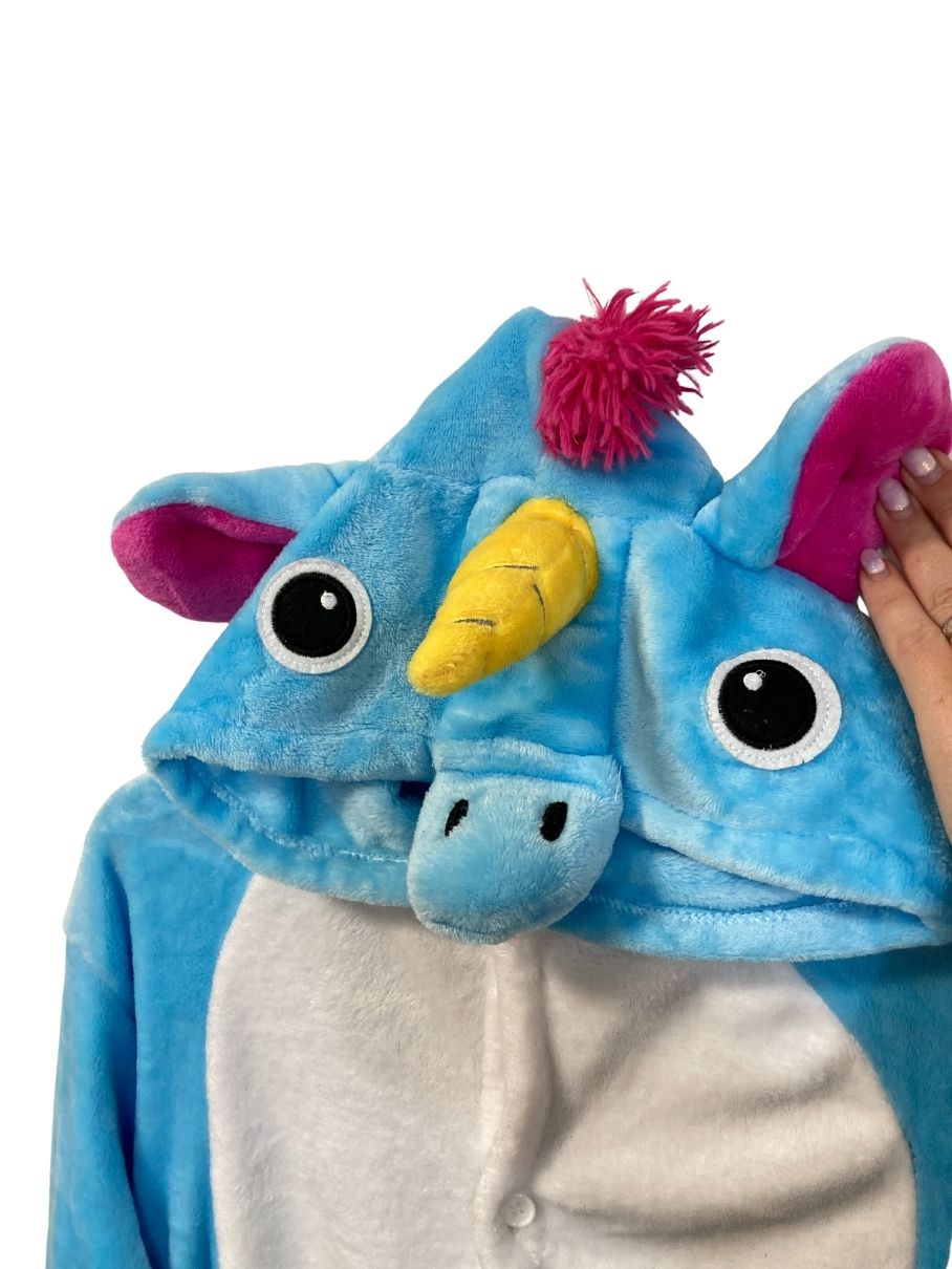 Plyšákový overal jednorožec vel. S/M |second hand|